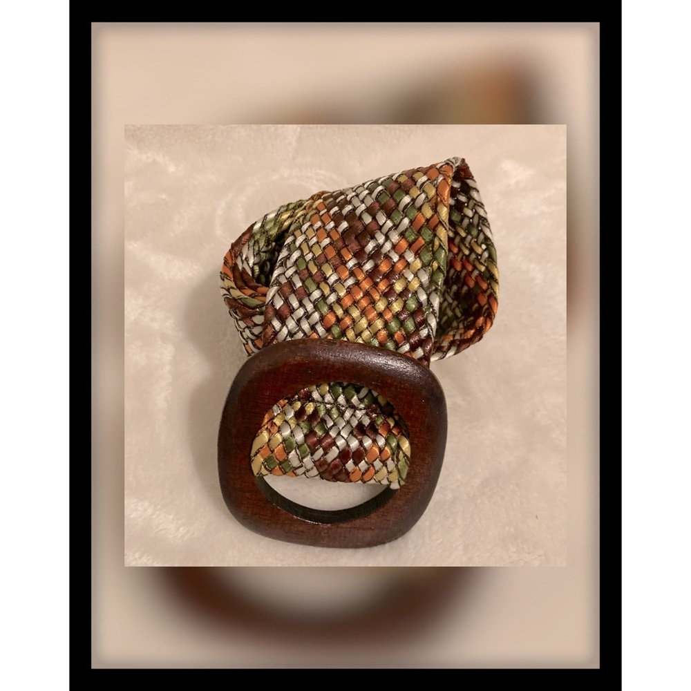 MULTICOLORED Woven Belt ( Sz. M/L)
